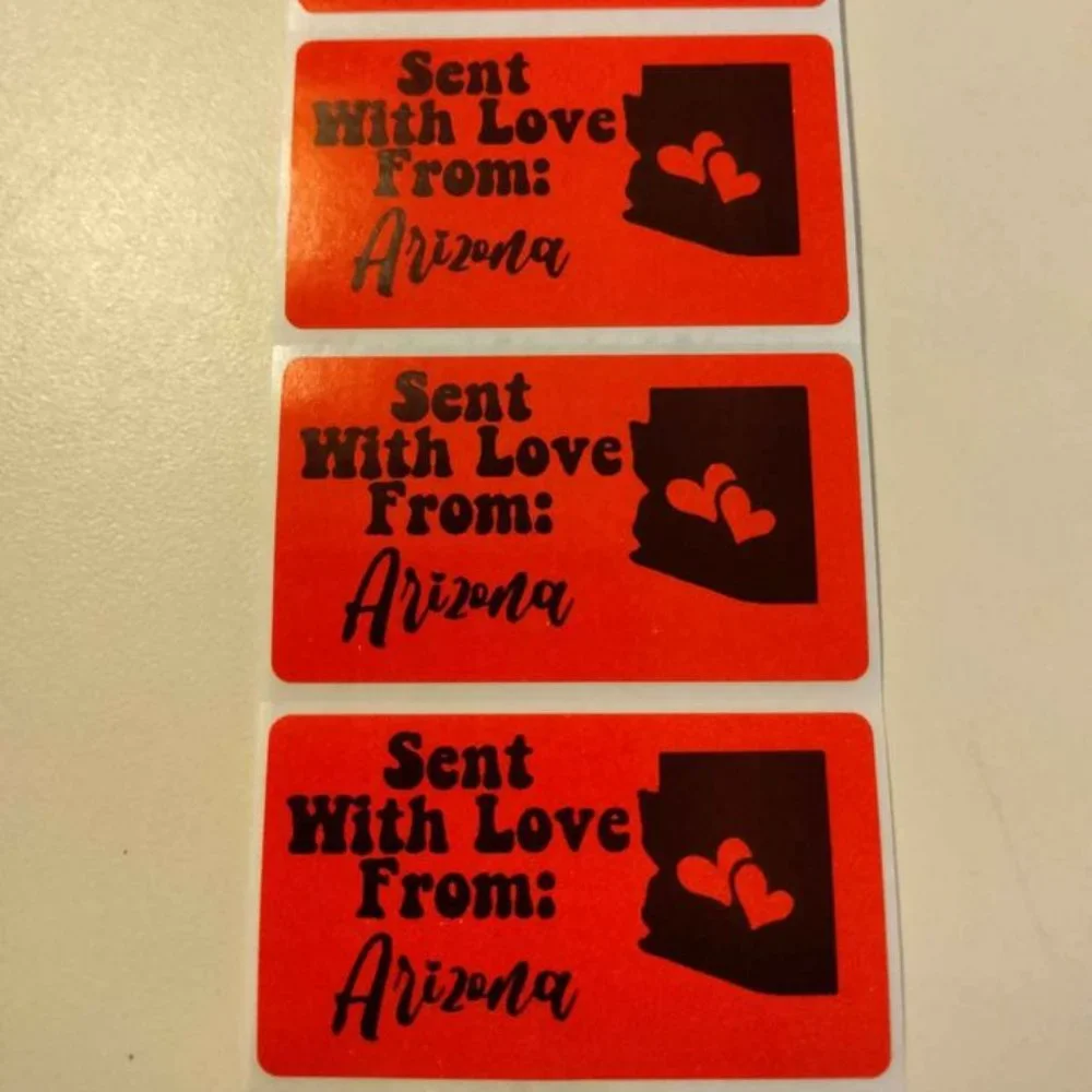💙100 Arizona- Shipping Labels Thermal Packaging Stickers 2.25